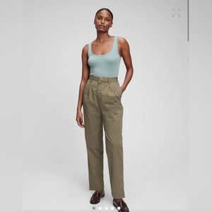 GAP High Rise Pleated Khakis - Woman’s Size 10